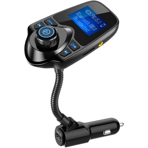 Nulaxy KM18 Bluetooth FM Transmitter Ses Adaptr