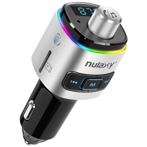 Nulaxy Bluetooth Araba FM Transmitter Ses Adaptr (7 LED)