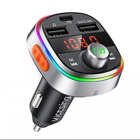 VicTsing Bluetooth Ara i FM Transmitter( 7 Led)