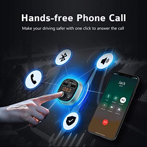VicTsing Bluetooth Ara i FM Transmitter( 7 Led)