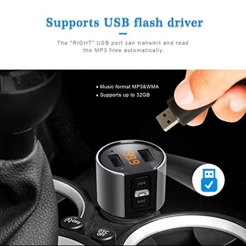 ZEEPORTE Ara� ��i Mini Bluetooth FM Transmitter