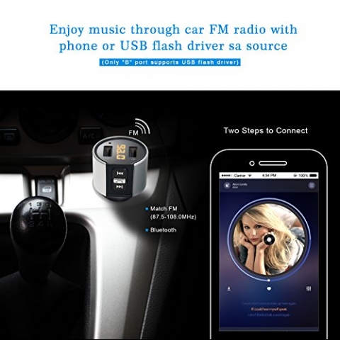 ZEEPORTE Ara� ��i Mini Bluetooth FM Transmitter