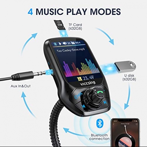 VicTsing Bluetooth Ara in FM Transmitter (2.Nesil)