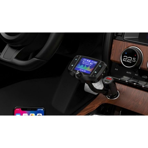 Nulaxy KM29 Bluetooth Araba i FM Transmitter Ses Adaptr
