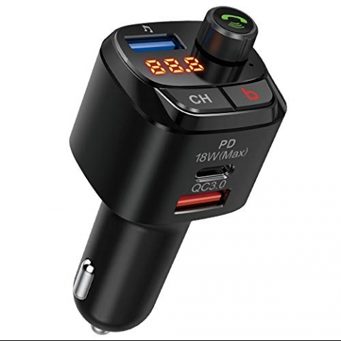 Nulaxy NX12 Bluetooth Araba i FM Transmitter Ses Adaptr