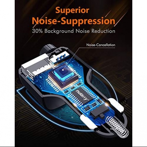 Nulaxy NX12 Bluetooth Araba i FM Transmitter Ses Adaptr