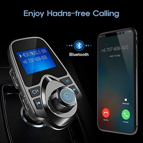 Nulaxy KM19 Bluetooth Araba i FM Transmitter