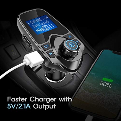 Nulaxy KM19 Bluetooth Araba i FM Transmitter