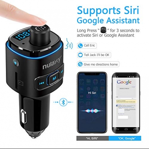 Nulaxy NX09 Bluetooth Araba i FM Transmitter (7 LED)