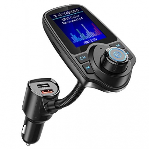 Nulaxy KM18 Bluetooth Araba ��i FM Transmitter Ses Adapt�r