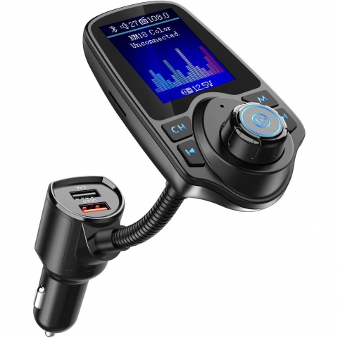 Nulaxy KM18 Bluetooth Araba ��i FM Transmitter Ses Adapt�r