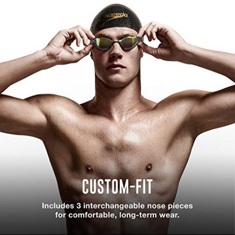 Speedo Fastskin Pure Focus Y�z�c� G�zl��� (Siyah)