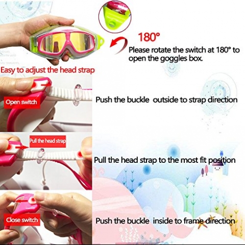 Spinosaurus �ocuklar ��in Y�z�c� G�zl��� (Pembe)