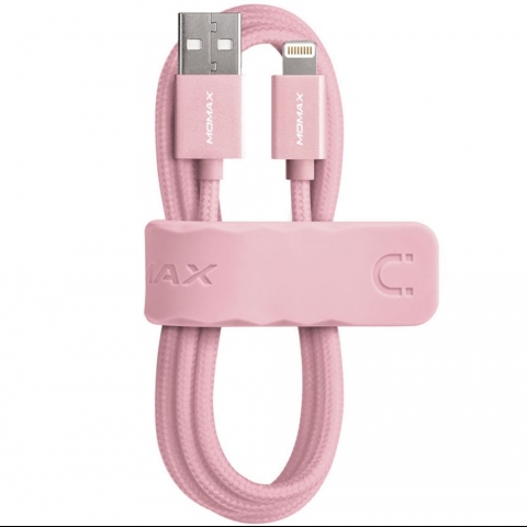 MOMAX Lightning Kablo (1M)-Pink