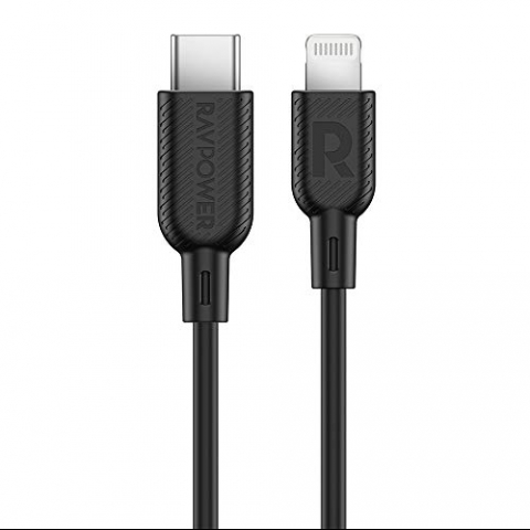 RAVPower Lightning to USB C Kablo (2M)-Black