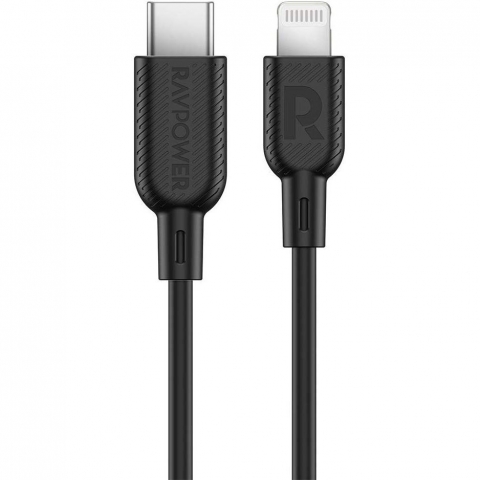 RAVPower Lightning to USB C Kablo (2M)-Black