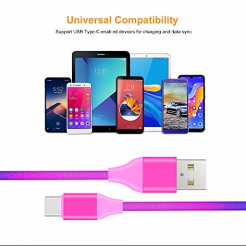 PINFOX Renkli USB C Kablo