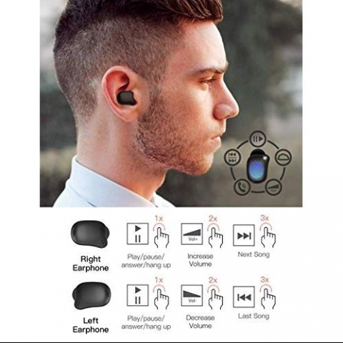 Bluedio T Elf 2 Bluetooth 5.0 Kablosuz Kulak ��i Kulakl�k