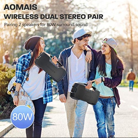 AOMAIS GO Bluetooth Hoparlr (Siyah)