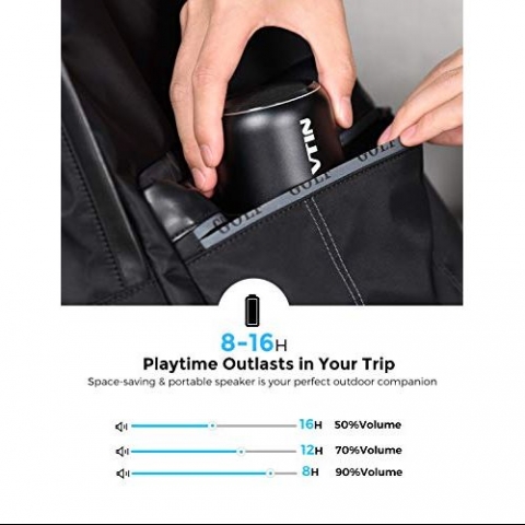 Vtin Mini Bluetooth Hoparlr (Siyah)