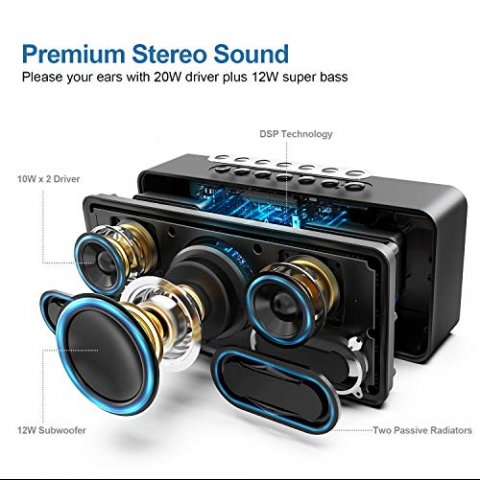 DOSS SoundBox XL 32W Bluetooth Hoparl�r (Siyah)