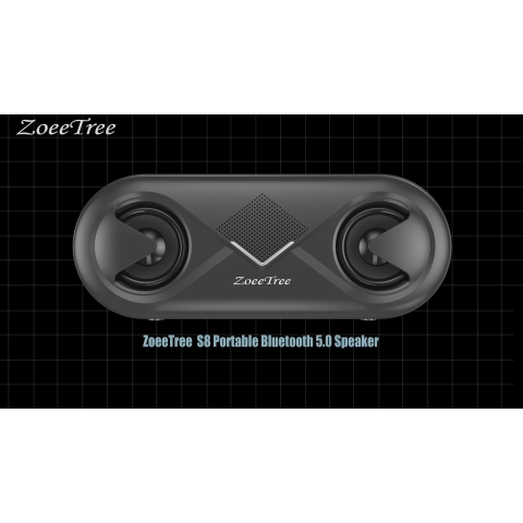 ZoeeTree S8 Wireless Bluetooth Hoparlr(Siyah)