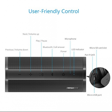 MIFA A10 Bluetooth Hoparlr(Siyah)