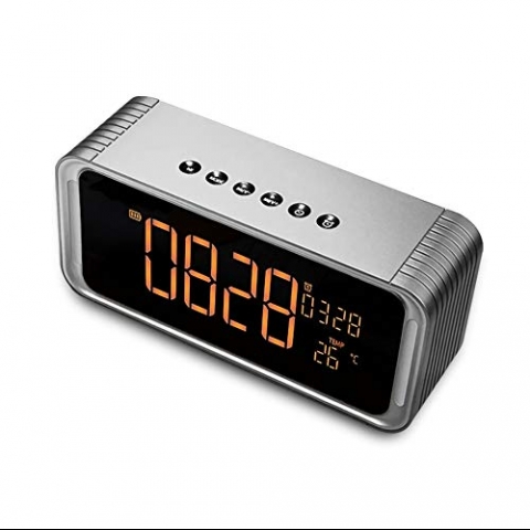 ZEPST Bluetooth Hoparlr (Gm) (FM Radio,LED Ekran, Alarm)