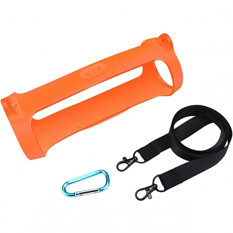 JBL Charge 4 Bluetooth Hoparlr iin Oriolus Silikon Klf orange