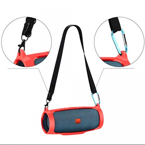 JBL Charge 4 Bluetooth Hoparlr iin Oriolus Silikon Klf (Krmz)