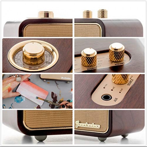 Tanabilir Retro Bluetooth Hoparlr