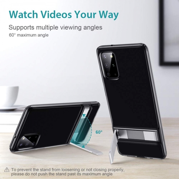 ESR Samsung Galaxy S20 Plus Metal Standl Klf-Black