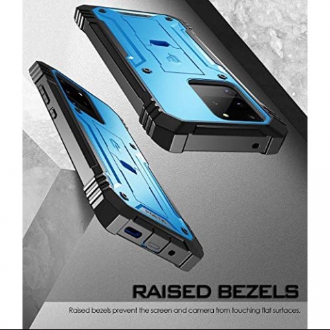 Poetic Galaxy S20 Ultra Revolution Serisi Klf (MIL-STD-810G)-Blue