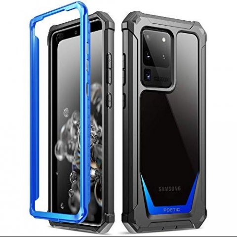 Poetic Galaxy S20 Ultra Guardian Serisi Klf (MIL-STD-810G)-Blue