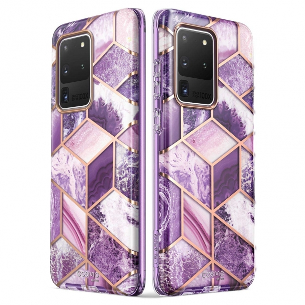 i-Blason Samsung Galaxy S20 Ultra Cosmo Serisi Klf-Purple