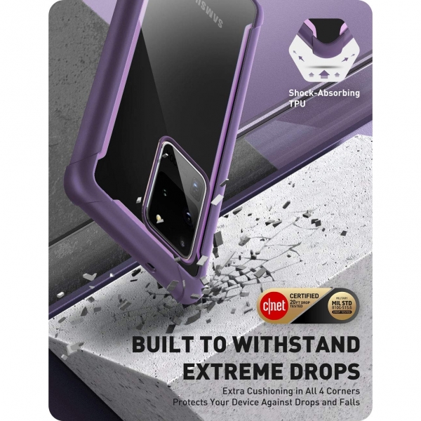 i-Blason Samsung Galaxy S20 Ultra Ares Serisi Klf-Purple