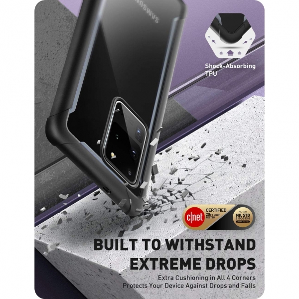 i-Blason Samsung Galaxy S20 Ultra Ares Serisi Klf-Black