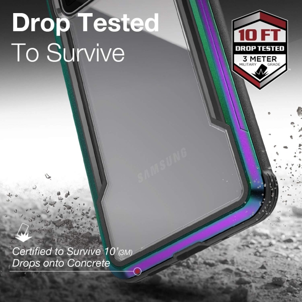 X-Doria Galaxy S20 Ultra Defense Shield Serisi Klf(MIL-STD-810)-Iridescent