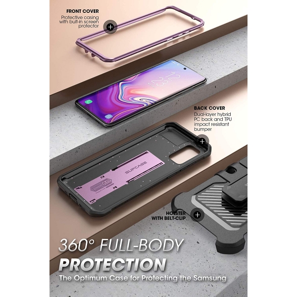 SUPCASE Samsung Galaxy S20 Plus Unicorn Beetle Pro Serisi Klf-Purple