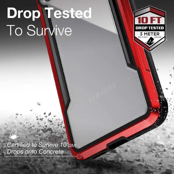 X-Doria Galaxy S20 Defense Shield Serisi Klf (MIL-STD-810G)-Red