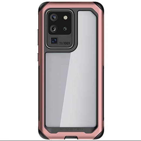 Ghostek Galaxy S20 Ultra Atomic Slim Serisi Klf (MIL-STD-810G)-Pink