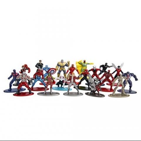 Jada Toys Marvel Nano Action Figr Set