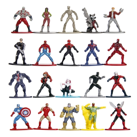 Jada Toys Marvel Nano Action Figr Set