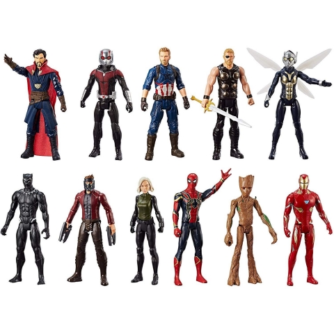 Marvel Titan Hero Series Action Figr Mega Collection(11 para)