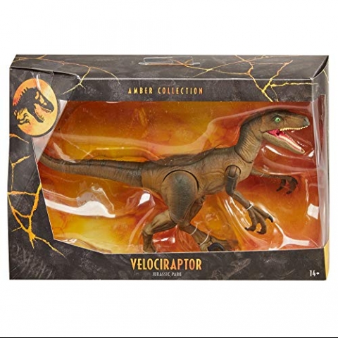 Jurassic World Amber Collection Velociraptor Action Figr