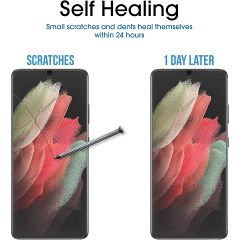 amFilm Samsung Galaxy S21 Ultra Ekran Koruyucu Film (2 Adet)