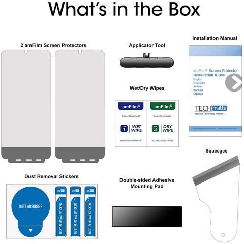 amFilm Samsung Galaxy S21 Ultra Ekran Koruyucu Film (2 Adet)