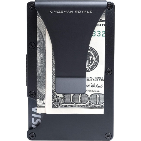 Kingsman Royale RFID Engellemeli nce Erkek Kartlk (Siyah)