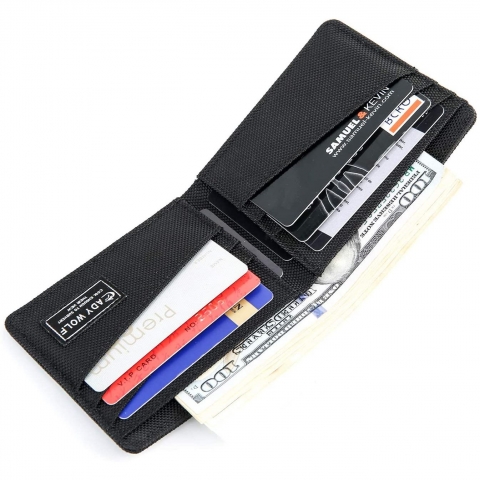 CADYWOLF RFID Engellemeli �nce Erkek C�zdan (Siyah)