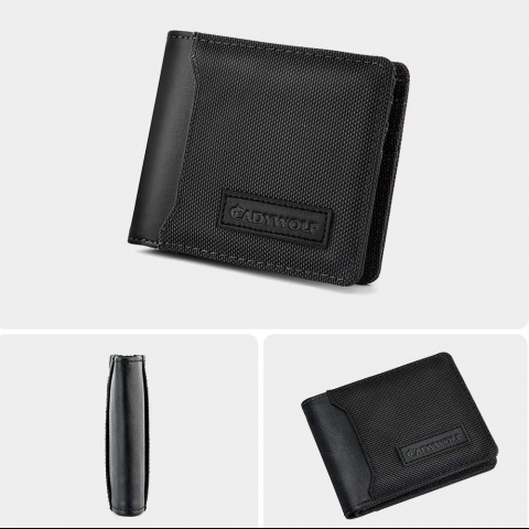 CADYWOLF RFID Engellemeli �nce Erkek C�zdan (Siyah)